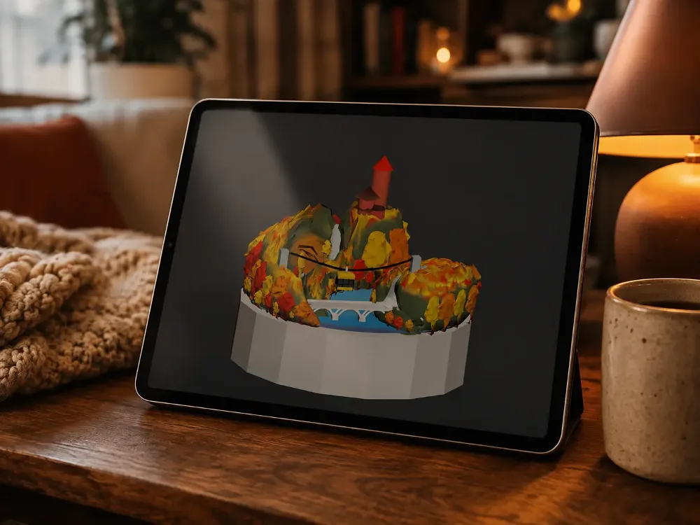 Siguldas Rudens Bumbas 3D modelis datorprogrammā